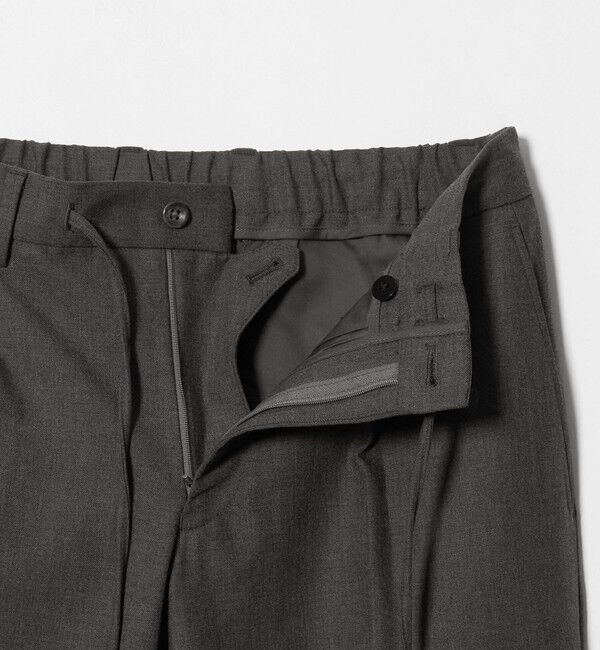 UNITED ARROWS「ツイル 1プリーツ テーパード イージー スラックス 2WAYストレッチ」|チノ|