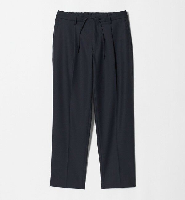UNITED ARROWS「ツイル 1プリーツ テーパード イージー スラックス 2WAYストレッチ」|チノ|