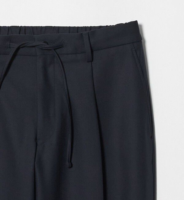 UNITED ARROWS「ツイル 1プリーツ テーパード イージー スラックス 2WAYストレッチ」|チノ|