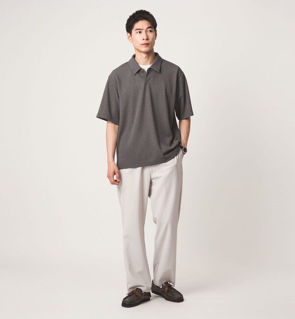 UNITED ARROWS green label relaxing「【WEB限定】JUST fit ピケ パイル 半袖 ポロシャツ -吸水速乾・UVカット-」|ポロシャツ|