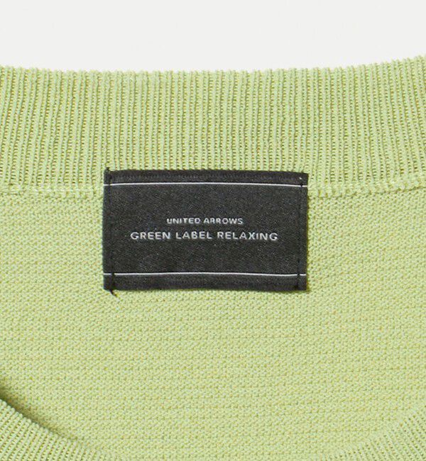 UNITED ARROWS green label relaxing「ガーター ドローコード 半袖 クルーネック ニット -ウォッシャブル・UVカット・遮熱-」|Tシャツ・カットソー|