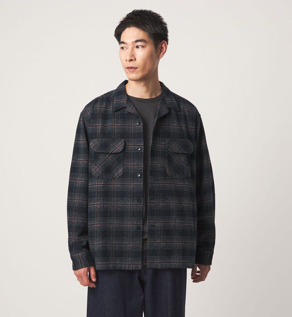 UNITED ARROWS green label relaxing「【別注】＜PENDLETON＞チェック オープンカラー 長袖 シャツ」|シャツ・ブラウス|