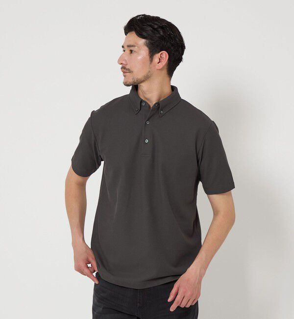 BEAUTY&YOUTH UNITED ARROWS「【WEB限定 WARDROBE SMART】ステイ クリーン ピケ BD ポロシャツ【抗菌防臭】」|ポロシャツ|