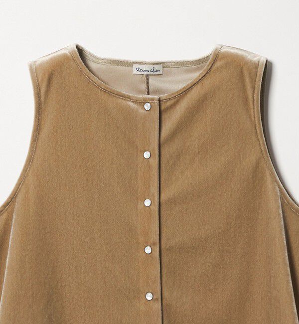 STEVEN ALAN「＜Steven Alan＞ベロア ノースリーブ」|カーディガン|