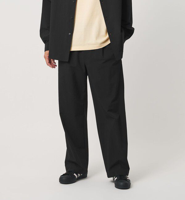BEAUTY&YOUTH UNITED ARROWS「360&deg;MASTER 1プリーツ ストレート イージーパンツ NO.8 セットアップ対応 撥水 ストレッチ ウォッシャブル」|チノ|