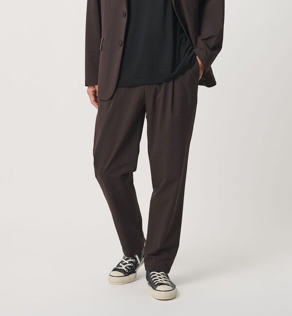 BEAUTY&YOUTH UNITED ARROWS「360&deg;MASTER 1プリーツ イーズ コンフォート イージーパンツ NO.6 セットアップ対応 撥水 ストレッチ ウォ」|チノ|