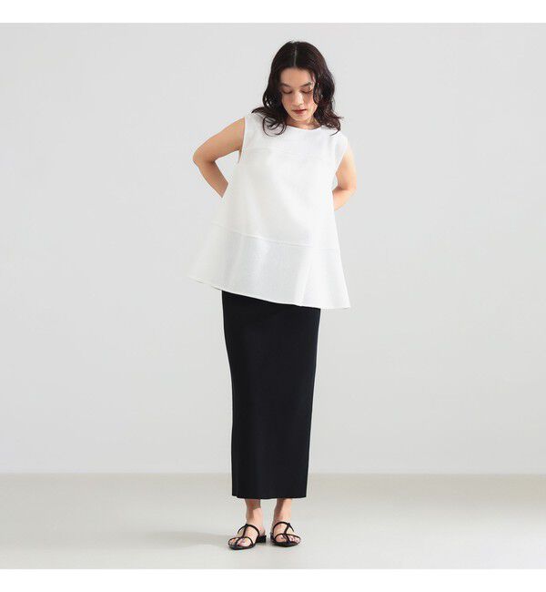Demi-Luxe BEAMS 「ラッセルメッシュ ノースリーブ プルオーバー」|Tシャツ・カットソー|
