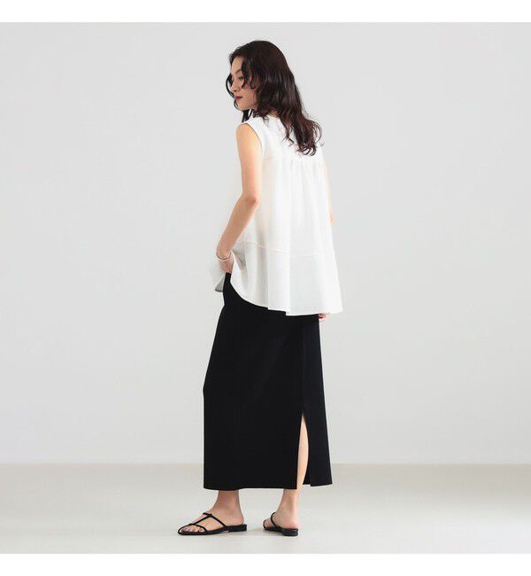 Demi-Luxe BEAMS 「ラッセルメッシュ ノースリーブ プルオーバー」|Tシャツ・カットソー|