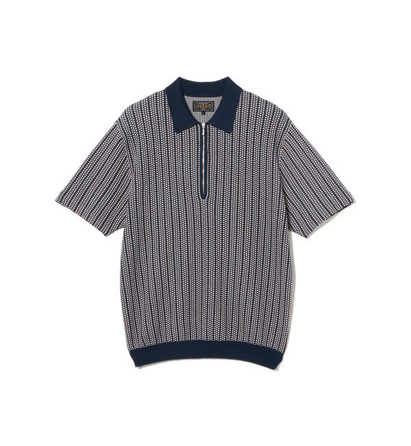 BEAMS PLUS「Half Zip Knit Polo」|ポロシャツ|
