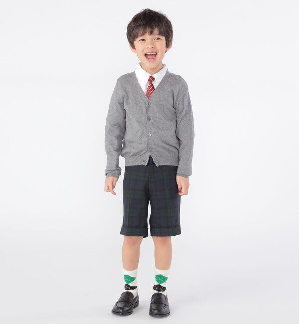 SHIPS KIDS「SHIPS KIDS:100～130cm /〈洗濯機可能〉セレモニー ウォッシャブル ブラックウォッチ ショーツ」|その他|