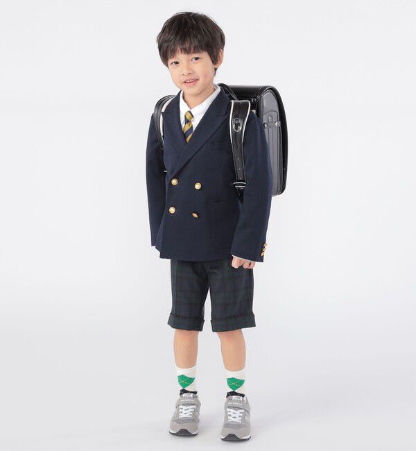SHIPS KIDS「SHIPS KIDS:100～130cm /〈洗濯機可能〉セレモニー ウォッシャブル ブラックウォッチ ショーツ」|その他|