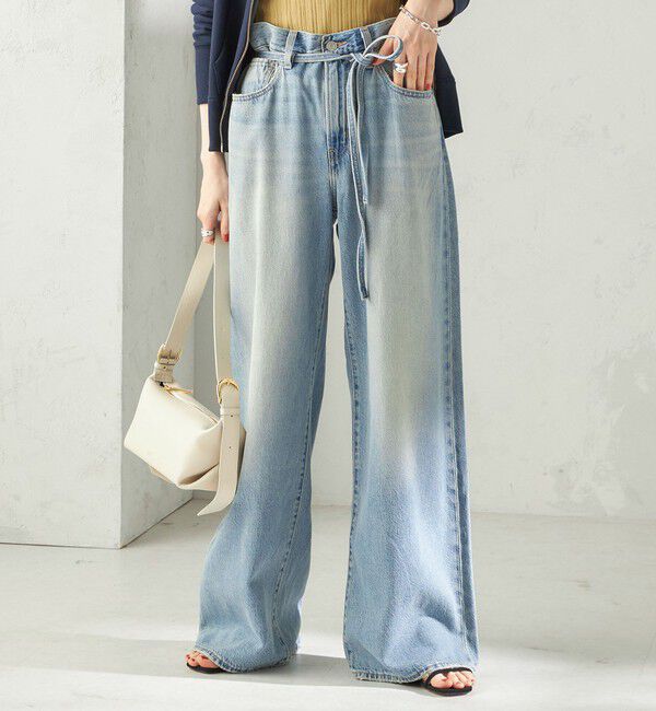 SHIPS for women「Levi&rsquo;s: XL STRAIGHT ライトオンス」|デニム|