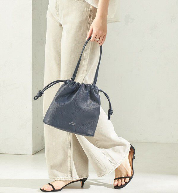 SHIPS for women「《一部予約》【WEB限定】George Cinq: DRAWSTRING BAG（S）」|ショルダー・メッセンジャー|ネイビー