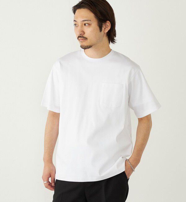 SHIPS Colors 「SHIPS Colors:〈抗菌防臭・接触冷感・UVカット〉シルケット コットン クルーネック T◇」|Tシャツ・カットソー|