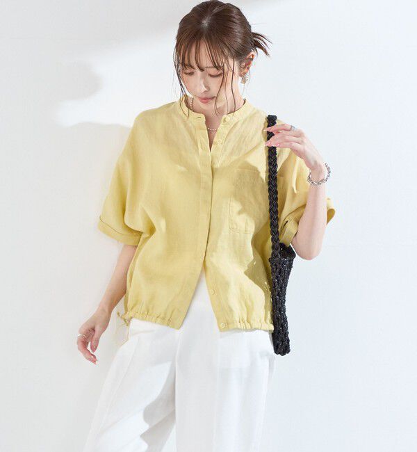 SHIPS Colors 「SHIPS Colors:〈洗濯機可能〉ユーロリネン (EURO Linen) ドロスト シャツ2◇」|シャツ・ブラウス|