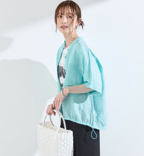 SHIPS Colors 「SHIPS Colors:〈洗濯機可能〉ユーロリネン (EURO Linen) ドロスト シャツ2◇」|シャツ・ブラウス|