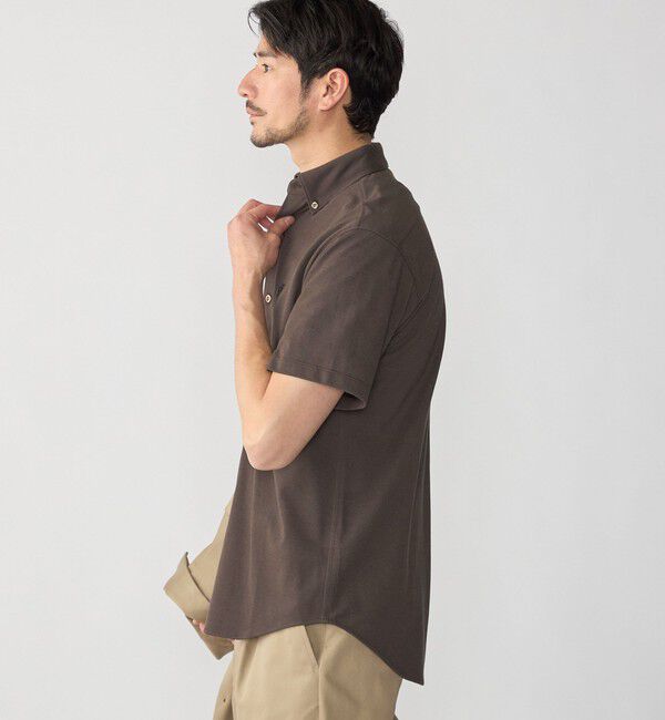 SHIPS「【WEB限定】SHIPS: 〈吸水速乾〉ドライピケ ワンポイント ロゴ ボダンダウン シャツ」|Tシャツ・カットソー|
