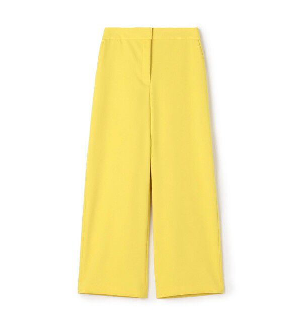 Ballsey「ポリエステルレーヨンストレッチ セミワイドパンツ」|その他|23 イエロー