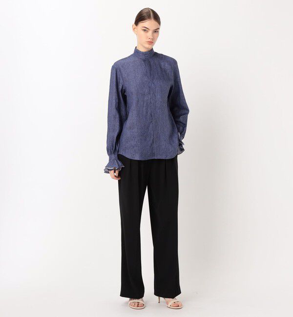 TOMORROWLAND BUYING WEAR「BOURRIENNE BOUDOIR LIN MARINE  リネンブラウス」|シャツ・ブラウス|