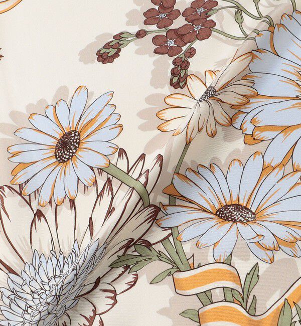 TOMORROWLAND GOODS「manipuri FLOWER シルクスカーフ」|バンダナ・スカーフ|