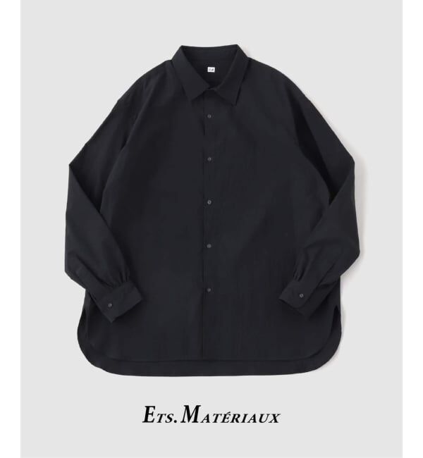 EDIFICE「ETS.MATERIAUX(マテリオ) フレンチ ワーク シャツ」|シャツ・ブラウス|ブラック