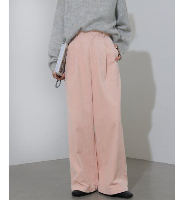 JOURNAL STANDARD relume「《追加予約 / 新色》ウォッシャブルコーデュロイタックワイドパンツ」|その他|