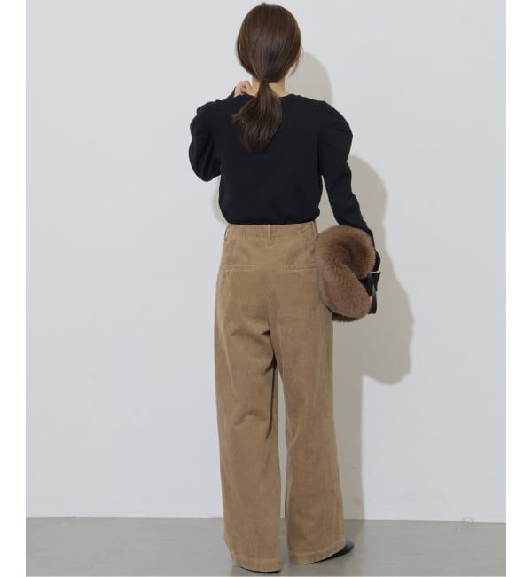 JOURNAL STANDARD relume「《追加予約 / 新色》ウォッシャブルコーデュロイタックワイドパンツ」|その他|