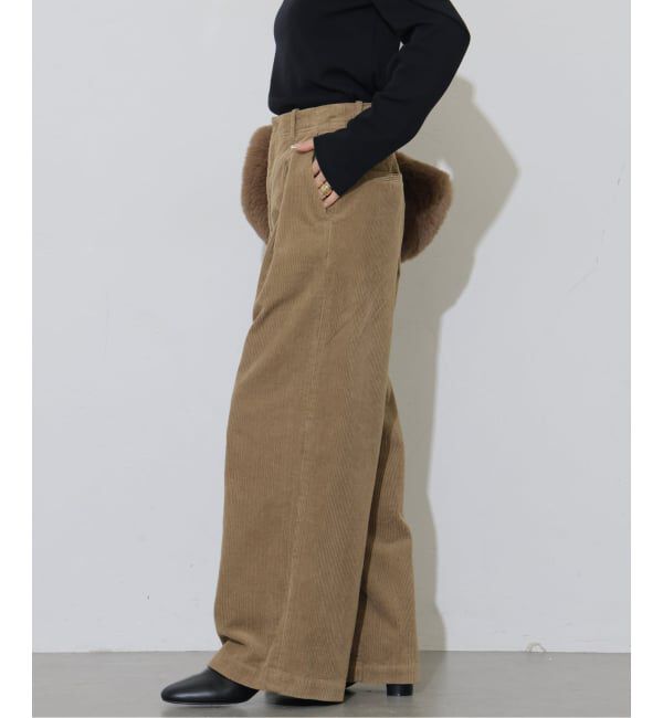 JOURNAL STANDARD relume「《追加予約 / 新色》ウォッシャブルコーデュロイタックワイドパンツ」|その他|