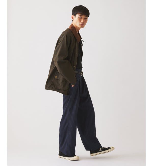 JOURNAL STANDARD relume「《予約》ヒールカット ルーズ ストライプ スラックス」|スラックス|