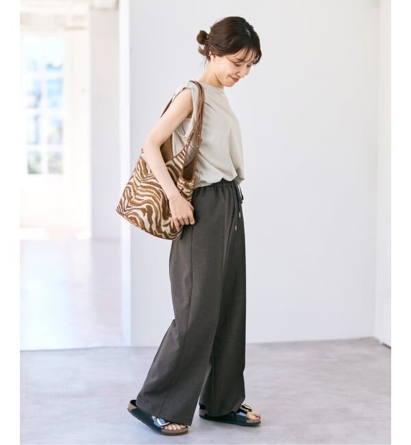 Spick and Span「《手洗い可 / 追加2》PEウォッシャブルイージースラックスパンツ」|スラックス|