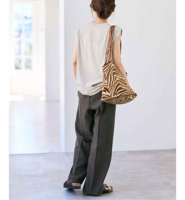 Spick and Span「《手洗い可 / 追加2》PEウォッシャブルイージースラックスパンツ」|スラックス|