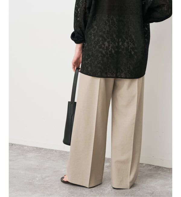 Spick and Span「《手洗い可 / 追加2》PEウォッシャブルイージースラックスパンツ」|スラックス|