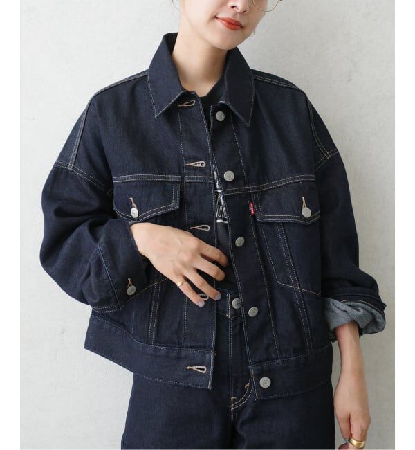 Spick and Span「《別注》LEVI&rsquo;S(R) for Spick & Span LOOSE CROP TRUCKER」|デニムジャケット|