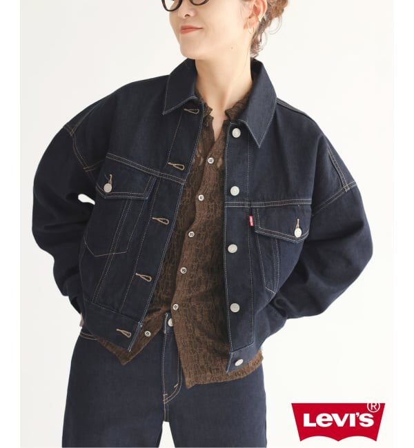 Spick and Span「《別注》LEVI&rsquo;S(R) for Spick & Span LOOSE CROP TRUCKER」|デニムジャケット|