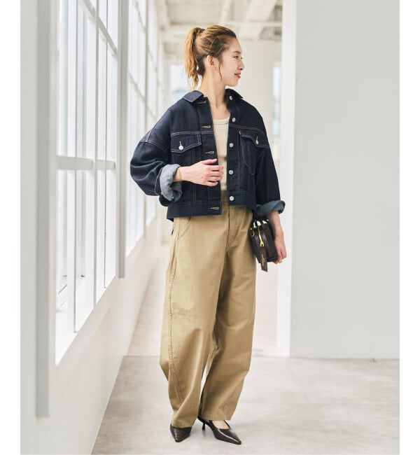 Spick and Span「《別注》LEVI&rsquo;S(R) for Spick & Span LOOSE CROP TRUCKER」|デニムジャケット|