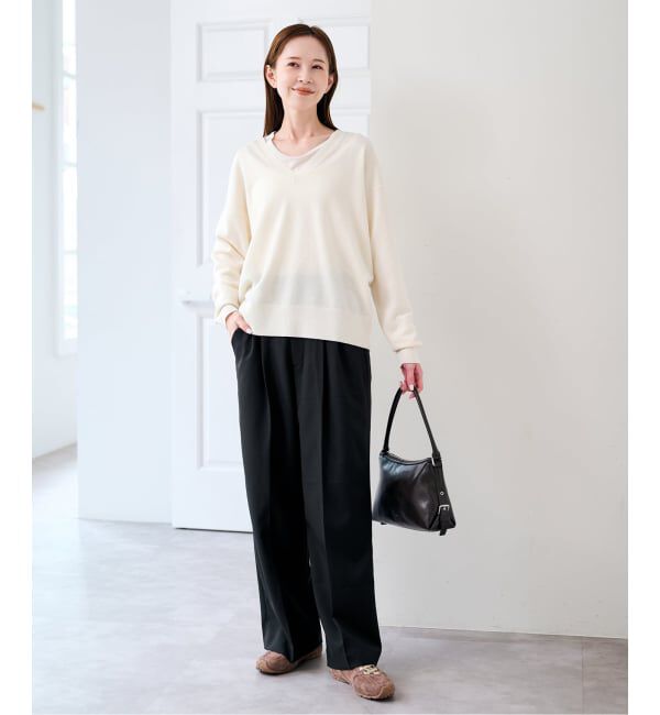 U by SPICK&SPAN「《予約》ドライストレッチベルトスラックス」|スラックス|