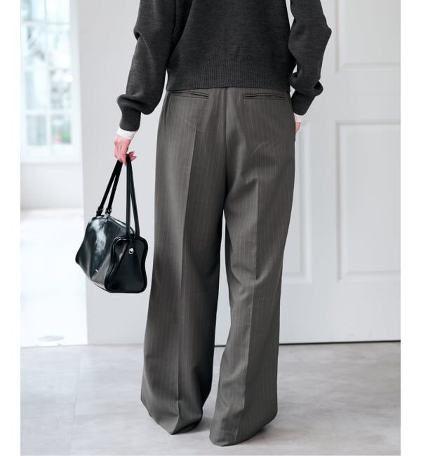 U by SPICK&SPAN「《予約》ドライストレッチベルトスラックス」|スラックス|