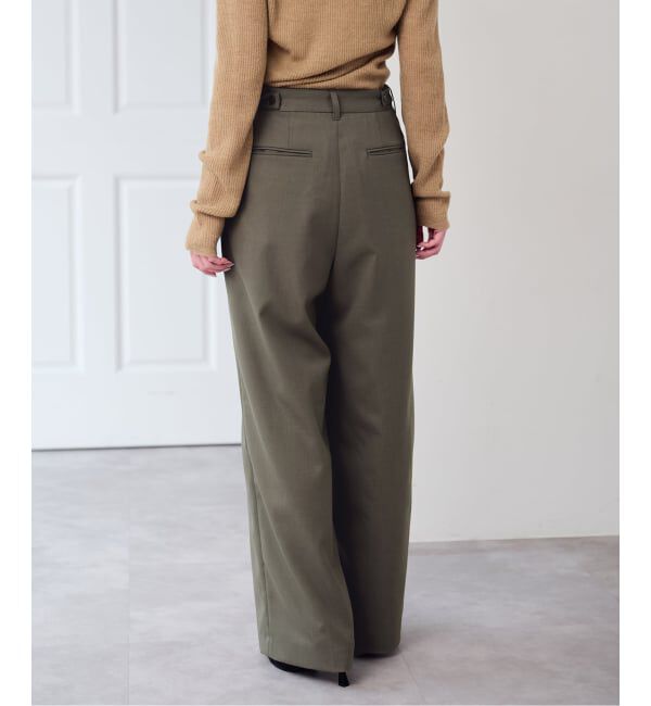 U by SPICK&SPAN「《予約》ドライストレッチベルトスラックス」|スラックス|