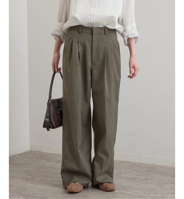 U by SPICK&SPAN「《予約》ドライストレッチベルトスラックス」|スラックス|
