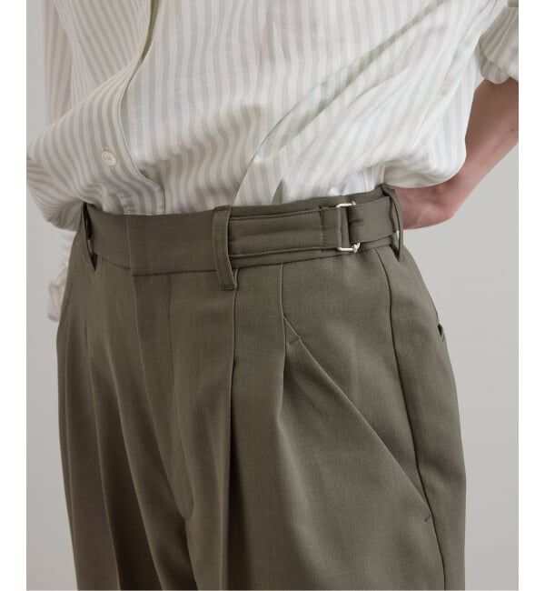 U by SPICK&SPAN「《予約》ドライストレッチベルトスラックス」|スラックス|