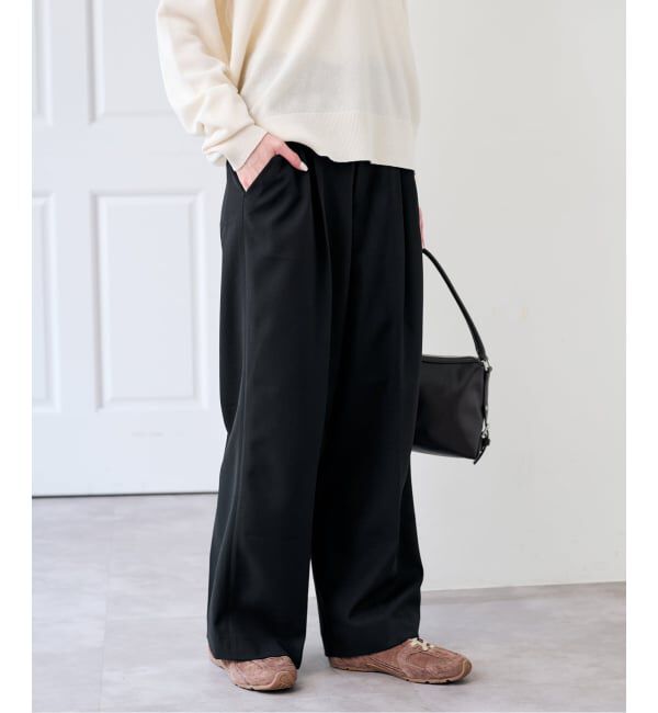 U by SPICK&SPAN「《予約》ドライストレッチベルトスラックス」|スラックス|