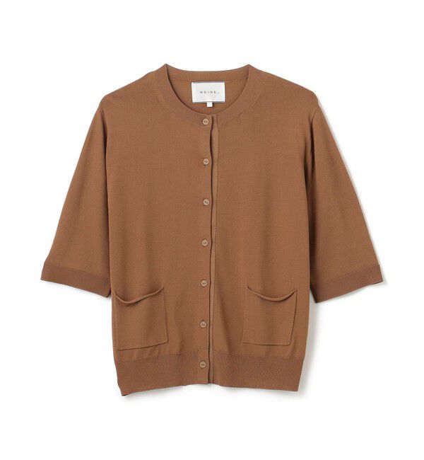 BEIGE,「【洗える】VALOIS / 半袖カーディガン」|カーディガン|