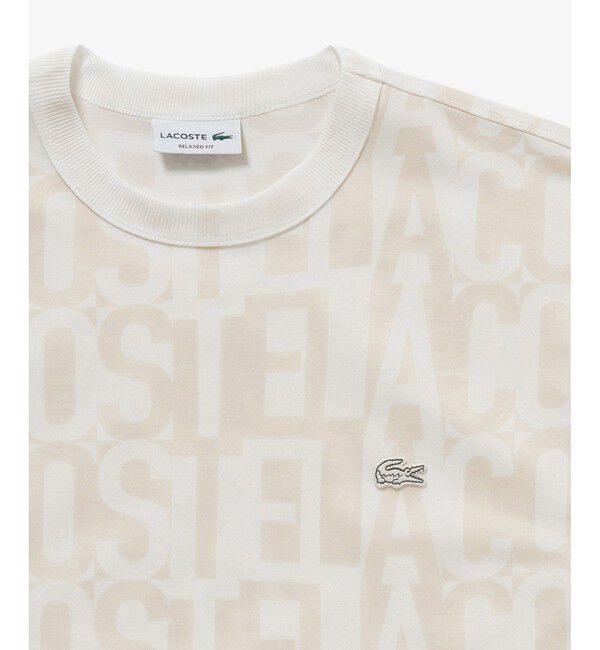 LACOSTE「クールマックスブランドネームロゴ総柄Tシャツ」|Tシャツ・カットソー|