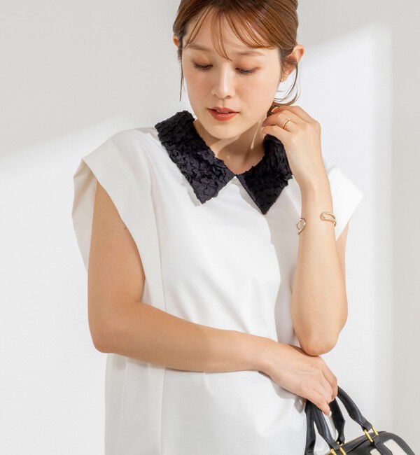 NOLLEY'S「《セットアップ対応/接触冷感》【BECシリーズ】ウォッシャブルハイスペックジャージノースリーブ」|Tシャツ・カットソー|