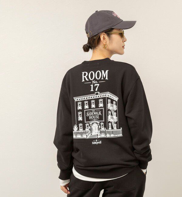 MAQWEL「《セットアップ対応》【MAQWEL/マクウェル】 ROOM#17スウェット」|Tシャツ・カットソー|ブラック