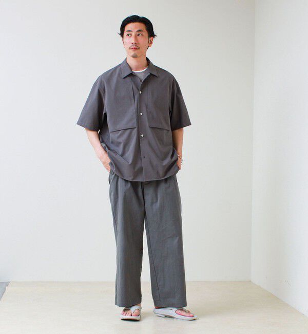 GLOSTER「【COOLMAX/セットアップ着用可能】ポリトロS/Sシャツ」|シャツ・ブラウス|