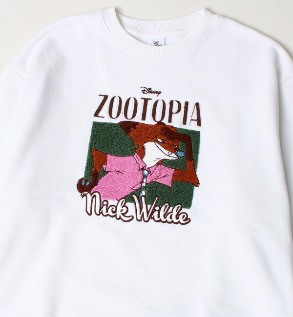 GLOSTER「【ZOOTOPIA/ズートピア】ニック＆ジュディ サガラ刺繍クルースウェット 裏起毛」|スウェット・ジャージ|