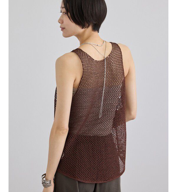 SALON adam et rope'「ラメメッシュタンクトップ」|タンクトップ|