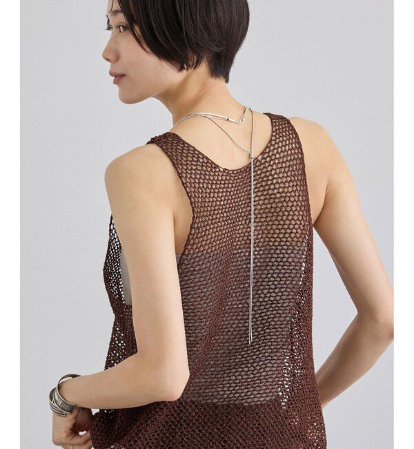 SALON adam et rope'「ラメメッシュタンクトップ」|タンクトップ|