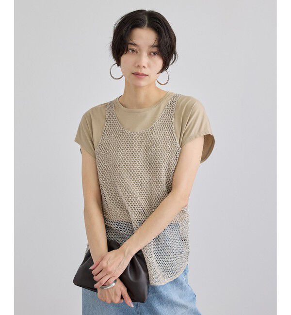 SALON adam et rope'「ラメメッシュタンクトップ」|タンクトップ|